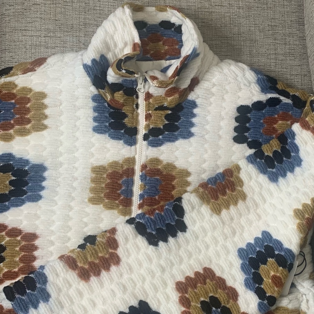 💫HP‼️💫 Men’s NWT HONOR THE GIFT Wool-Blend Full Zip Jacket in Cream, Size XL - Picture 4 of 7